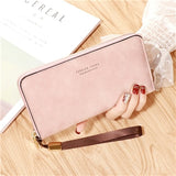 Female Wallet PU Leather Long Purse Black/pink/blue/green/gray Famous Brand Designer Wallet Women 2019 Quality Female Purse