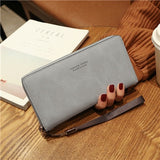 Female Wallet PU Leather Long Purse Black/pink/blue/green/gray Famous Brand Designer Wallet Women 2019 Quality Female Purse