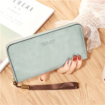 Female Wallet PU Leather Long Purse Black/pink/blue/green/gray Famous Brand Designer Wallet Women 2019 Quality Female Purse