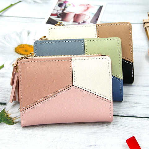Ladies Zipper Wallet Korean Version Coloured Tassel Large Capacity Change Wallet Women Wallet Female Purse Money Clip Wallet