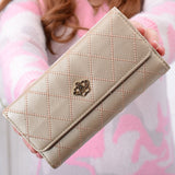 Female Wallet PU Leather Long Purse Black/pink/blue/green/gray Famous Brand Designer Wallet Women 2019 Quality Female Purse