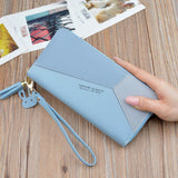 Female Wallet PU Leather Long Purse Black/pink/blue/green/gray Famous Brand Designer Wallet Women 2019 Quality Female Purse