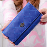 Female Wallet PU Leather Long Purse Black/pink/blue/green/gray Famous Brand Designer Wallet Women 2019 Quality Female Purse
