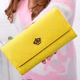 Female Wallet PU Leather Long Purse Black/pink/blue/green/gray Famous Brand Designer Wallet Women 2019 Quality Female Purse