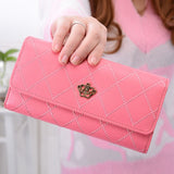 Female Wallet PU Leather Long Purse Black/pink/blue/green/gray Famous Brand Designer Wallet Women 2019 Quality Female Purse