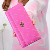 Female Wallet PU Leather Long Purse Black/pink/blue/green/gray Famous Brand Designer Wallet Women 2019 Quality Female Purse