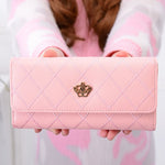 Female Wallet PU Leather Long Purse Black/pink/blue/green/gray Famous Brand Designer Wallet Women 2019 Quality Female Purse