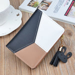 Leather Wallet Women Luxury Long Clutch Ladies Purse Card Holder Tassel Women Wallets  Zipper Coin Phone Money Pocket Bag W052