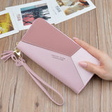Leather Wallet Women Luxury Long Clutch Ladies Purse Card Holder Tassel Women Wallets  Zipper Coin Phone Money Pocket Bag W052