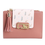 Tassel Women Wallet Small Cute Wallet Women Short Leather Women Wallets Zipper Purses Female Purse Clutch