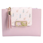 Tassel Women Wallet Small Cute Wallet Women Short Leather Women Wallets Zipper Purses Female Purse Clutch