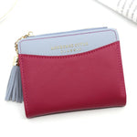 2020 Tassel Leather Small Wallet Women Luxury Famous Brand Mini Women Wallets Purses Female Short Coin Purse Credit Card Holder