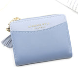 2020 Tassel Leather Small Wallet Women Luxury Famous Brand Mini Women Wallets Purses Female Short Coin Purse Credit Card Holder