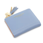 2020 Tassel Leather Small Wallet Women Luxury Famous Brand Mini Women Wallets Purses Female Short Coin Purse Credit Card Holder