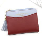 2020 Tassel Leather Small Wallet Women Luxury Famous Brand Mini Women Wallets Purses Female Short Coin Purse Credit Card Holder