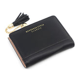 2020 Tassel Leather Small Wallet Women Luxury Famous Brand Mini Women Wallets Purses Female Short Coin Purse Credit Card Holder