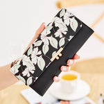 Brand High Capacity New Fashion Women Wallet Long Design Three Fold Card Holder Carteira Female PU Leather Ladies Purses