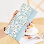 Brand High Capacity New Fashion Women Wallet Long Design Three Fold Card Holder Carteira Female PU Leather Ladies Purses