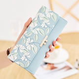 Brand High Capacity New Fashion Women Wallet Long Design Three Fold Card Holder Carteira Female PU Leather Ladies Purses