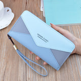 2020 Women Leather Wallet Purse Long Clutch Card Holder Ladies Letter Casual Zipper Coin Pocket Color Female Money Bag Wallets
