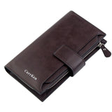 6 Color 2019 New Fashion Women Wallets Hasp Nubuck Leather Zipper Wallet Women's Long Design Purse Two Fold More Color Clutch