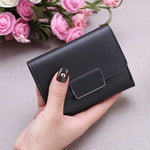 New Money Small Wallet Women Casual Solid Wallet Fashion Female Short Mini All-match Korean Students Love Small Wallet