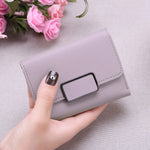 New Money Small Wallet Women Casual Solid Wallet Fashion Female Short Mini All-match Korean Students Love Small Wallet