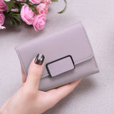 New Money Small Wallet Women Casual Solid Wallet Fashion Female Short Mini All-match Korean Students Love Small Wallet